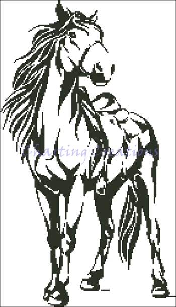 (image for) Saddled Horse Silhouette